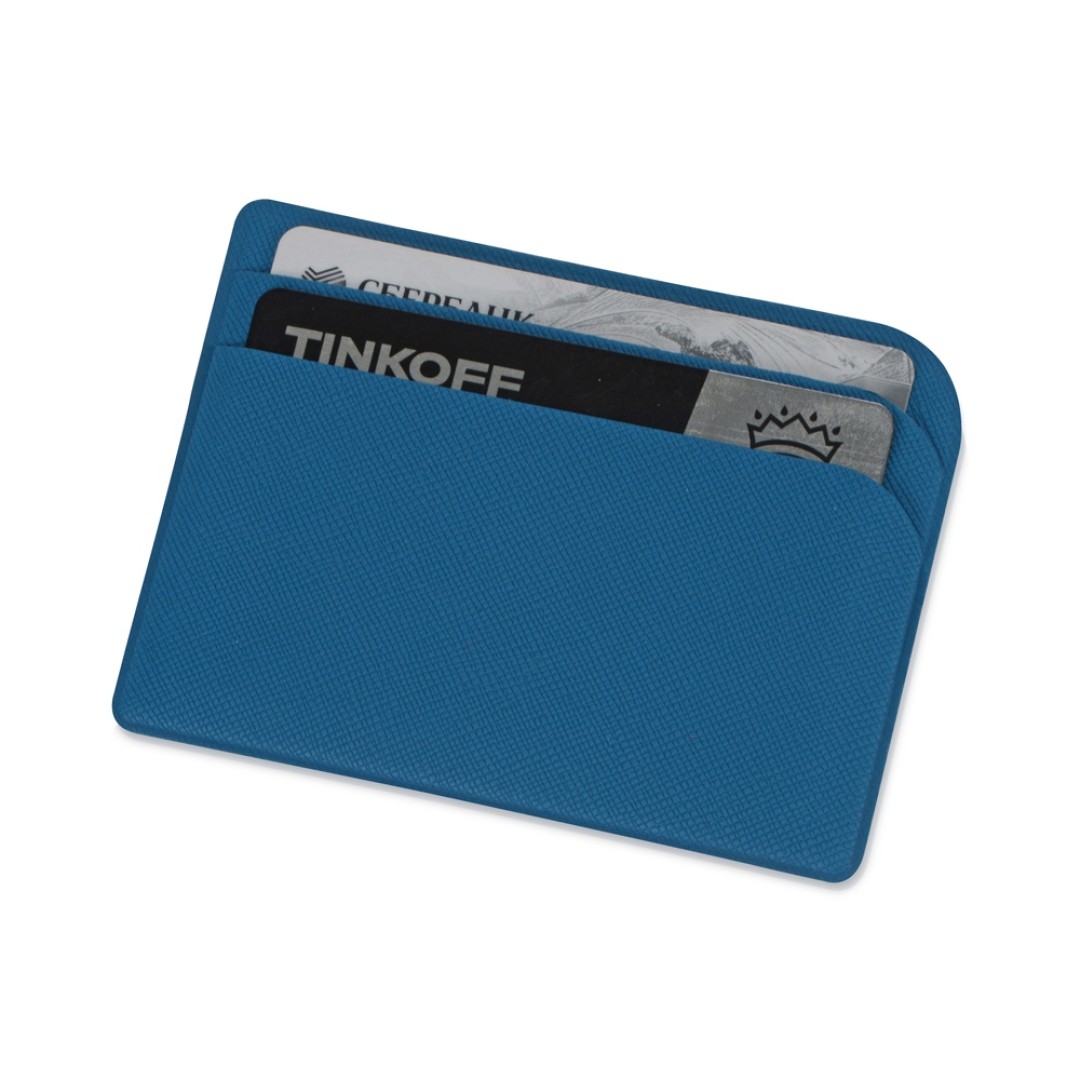 Картхолдер для 3-пластиковых карт "Favor", синий