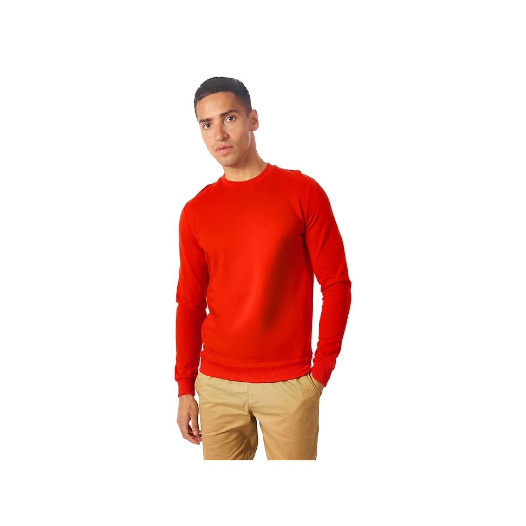 Свитшот "Motion" унисекс с начесом, красный