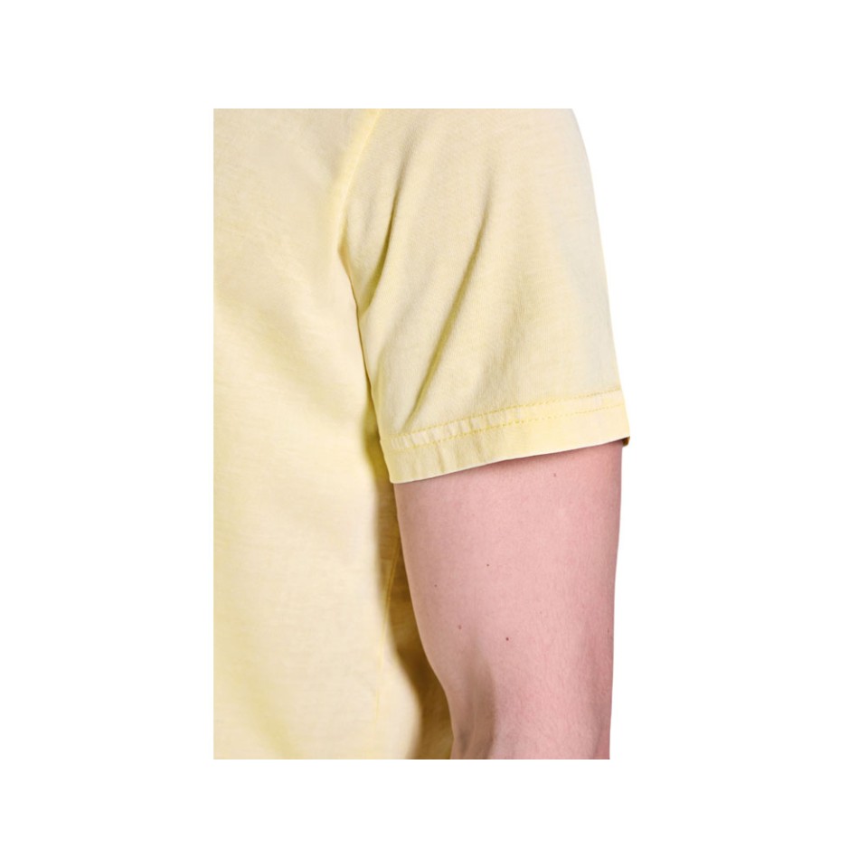 Футболка «Corgi» мужская, солнечно-желтый выстиранный WASHED