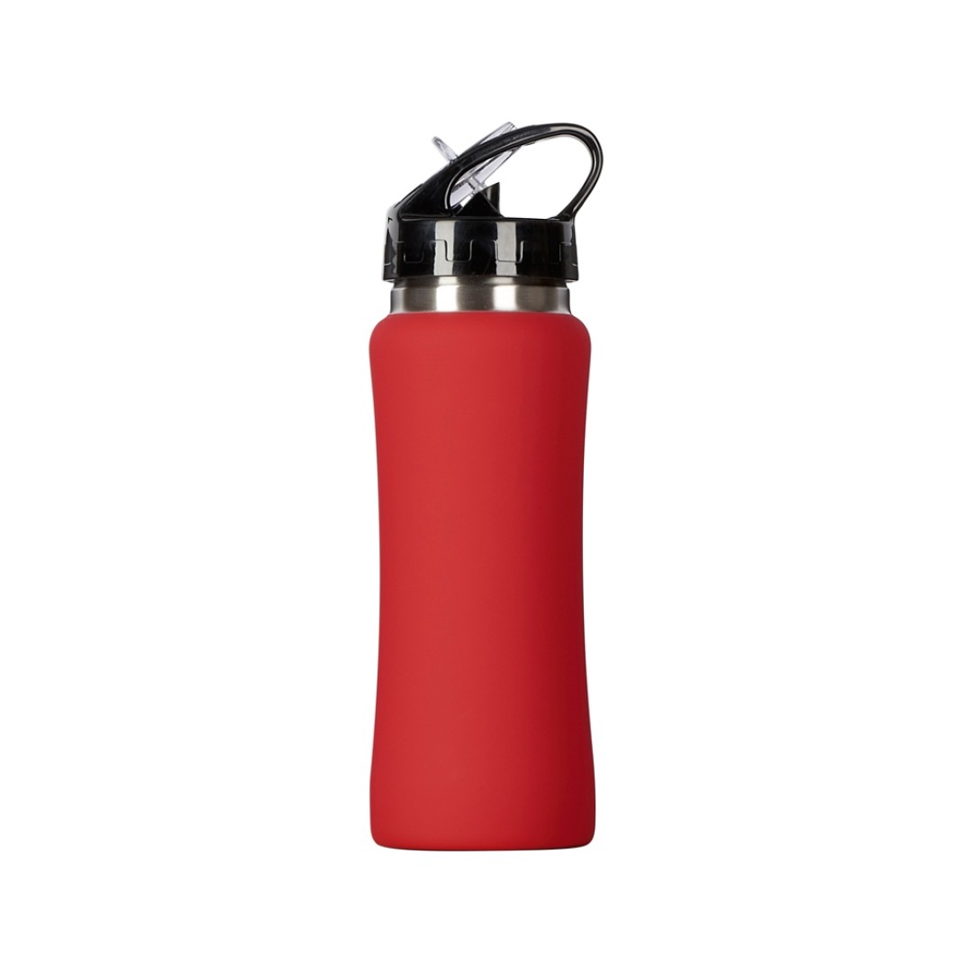 Бутылка для воды "Bottle C1", сталь, soft touch, 600 мл, красный (Р)