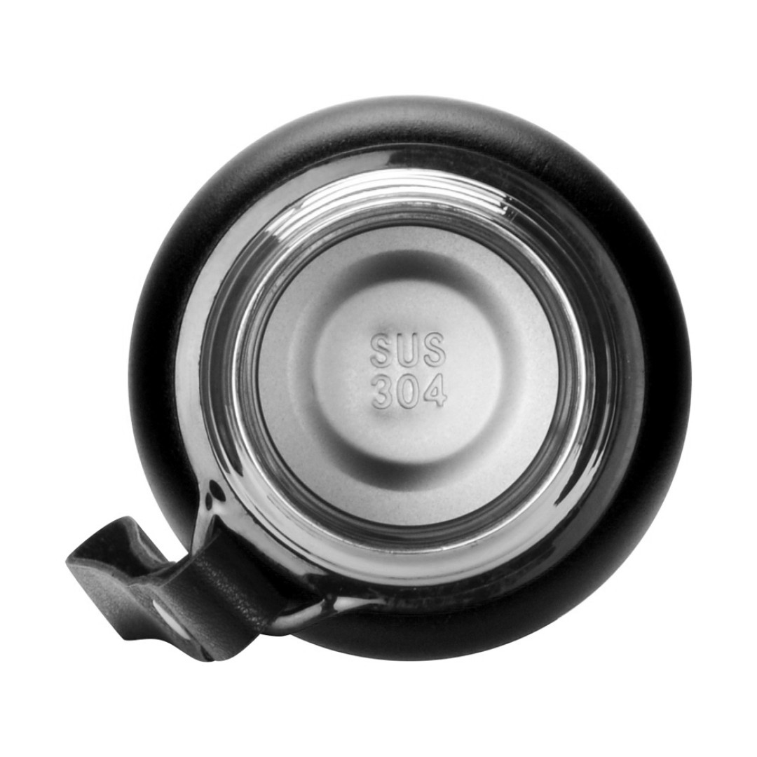 Вакуумный термос "Story" c покрытием powder, тубус, черный