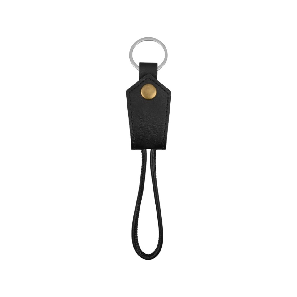 Кабель-брелок USB-Lightning «Pelle», черный