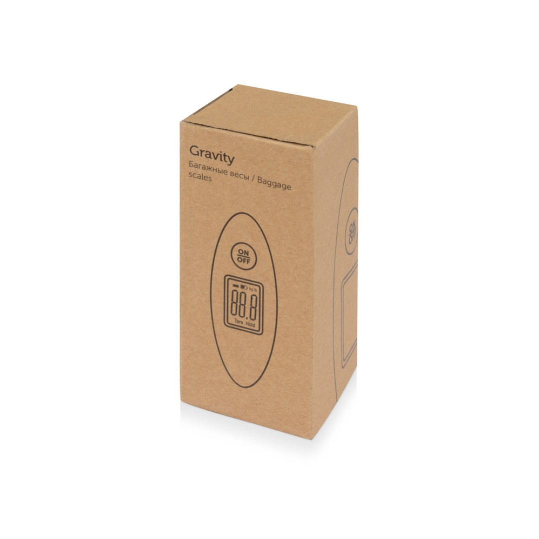 Багажные весы с покрытием soft touch «Gravity», синий