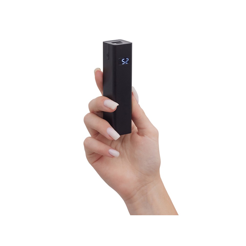 Внешний аккумулятор «Rail», 5000 mAh, черный