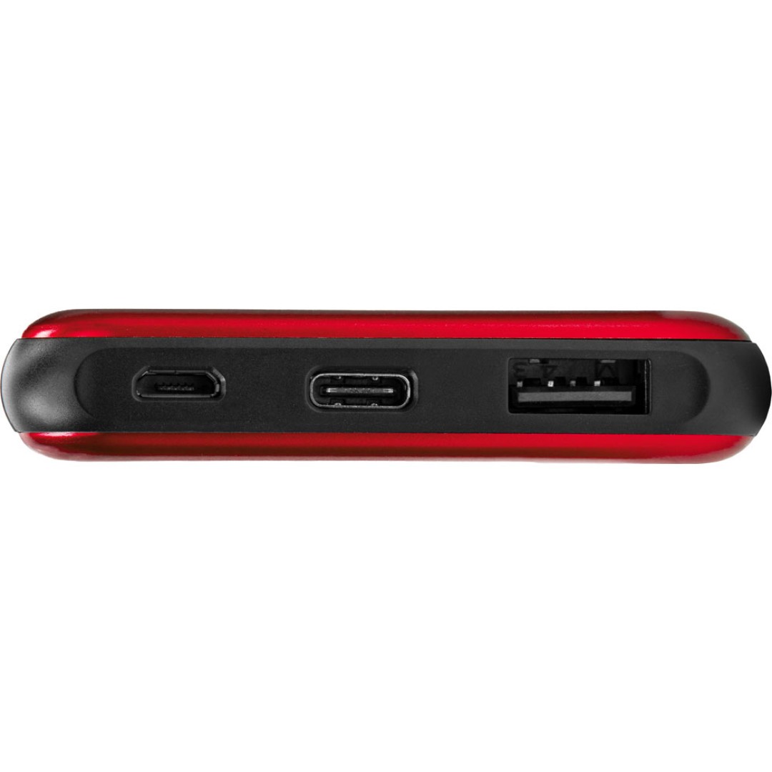 Внешний аккумулятор «Forge» v.2, металл, 10000mah, красный