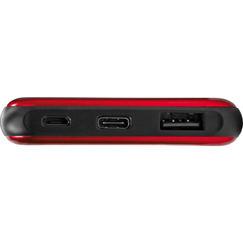 Внешний аккумулятор «Forge» v.2, металл, 10000mah, красный