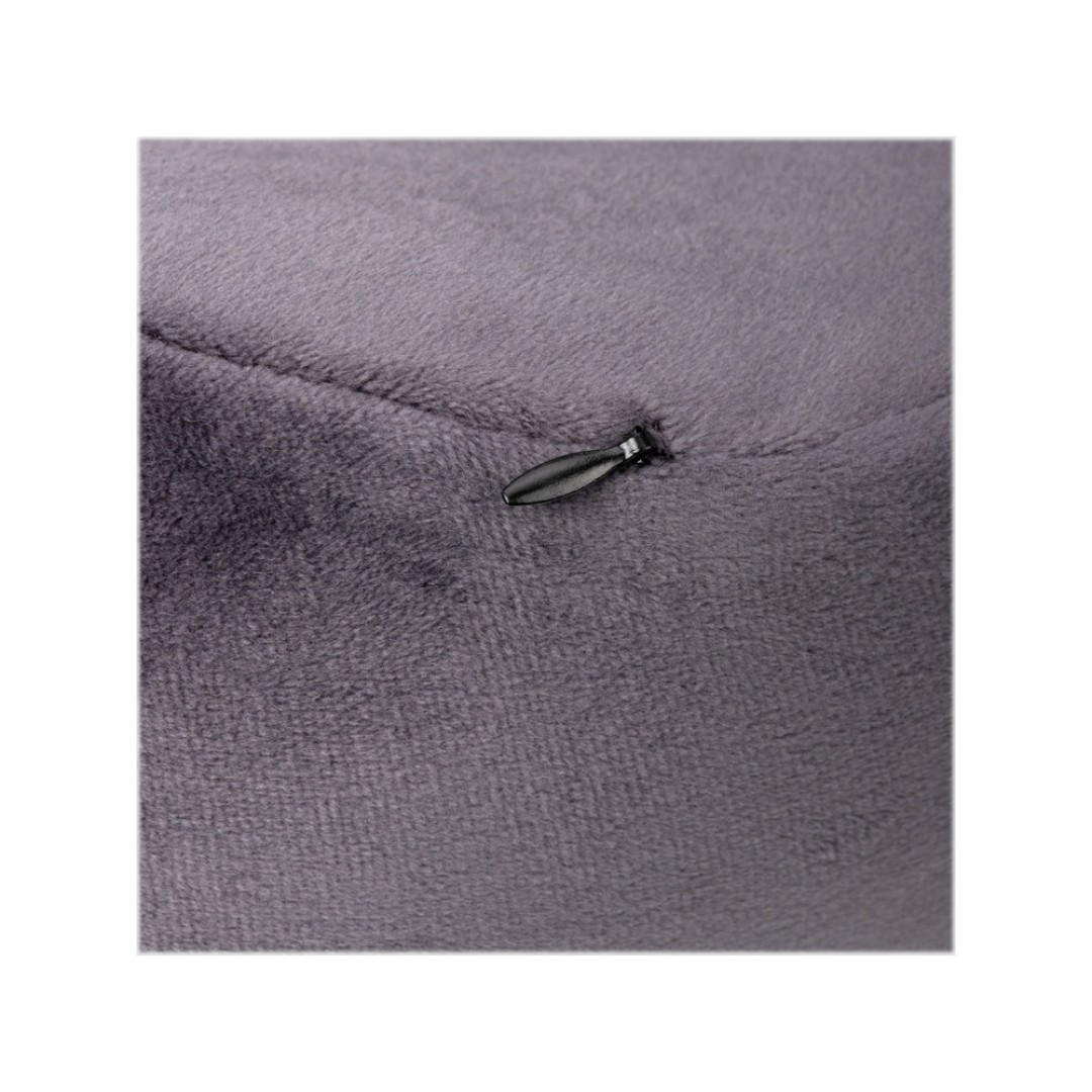 Подушка TORBER, дорожная, с эффектом памяти, тёмно-серая, полиэстер+спандекс