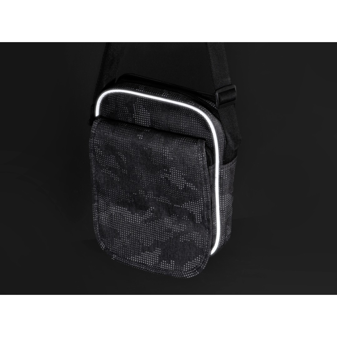 Сумка Camo со светоотражающим дизайном на плечо, серый