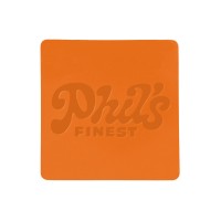 ПАТЧ КВАДРАТ soft-touch (оранжевый ) 5,5 х 5,5 см