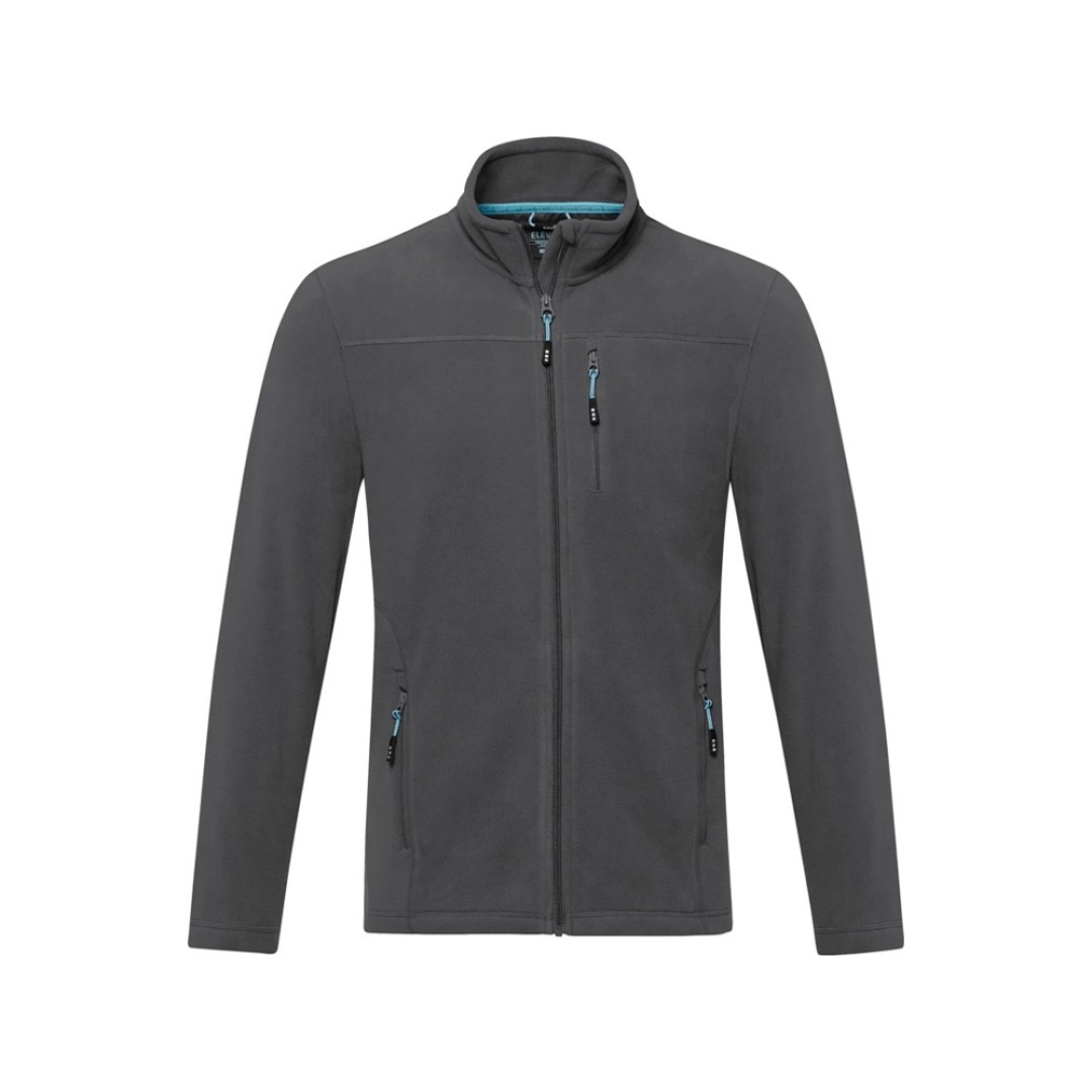 Мужская флисовая куртка Amber на молнии из переработанных материалов по стандарту GRS, storm grey