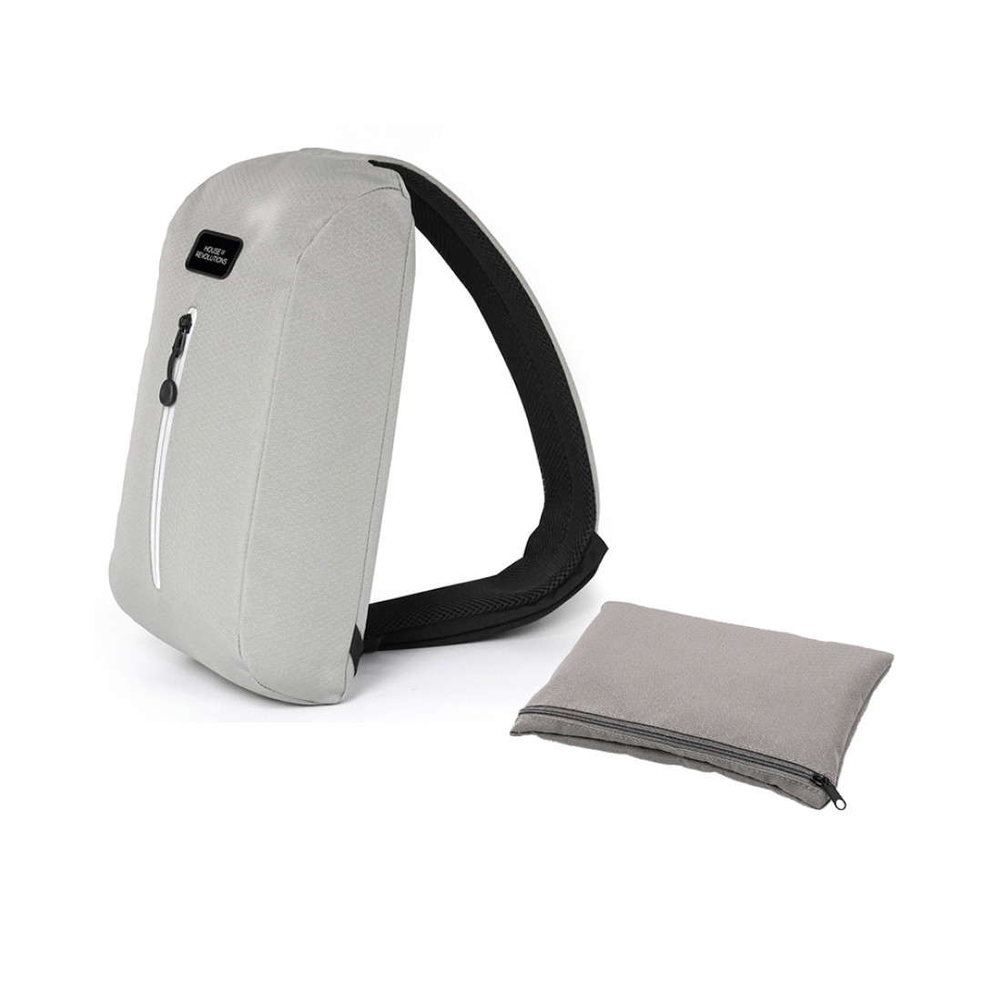 Подарочный набор с бутылкой для воды в сумке - слинге "Athletic nomad", синий