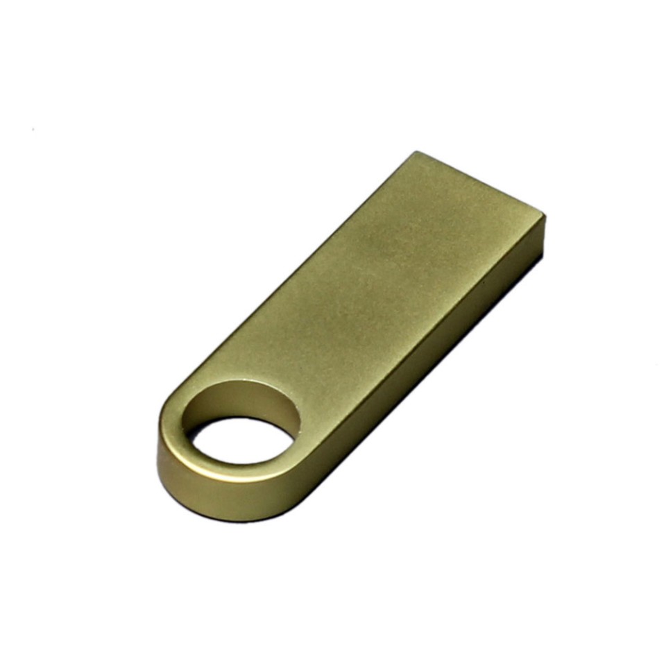 USB 3.0-флешка на 64 Гб с мини чипом и круглым отверстием, золотистый