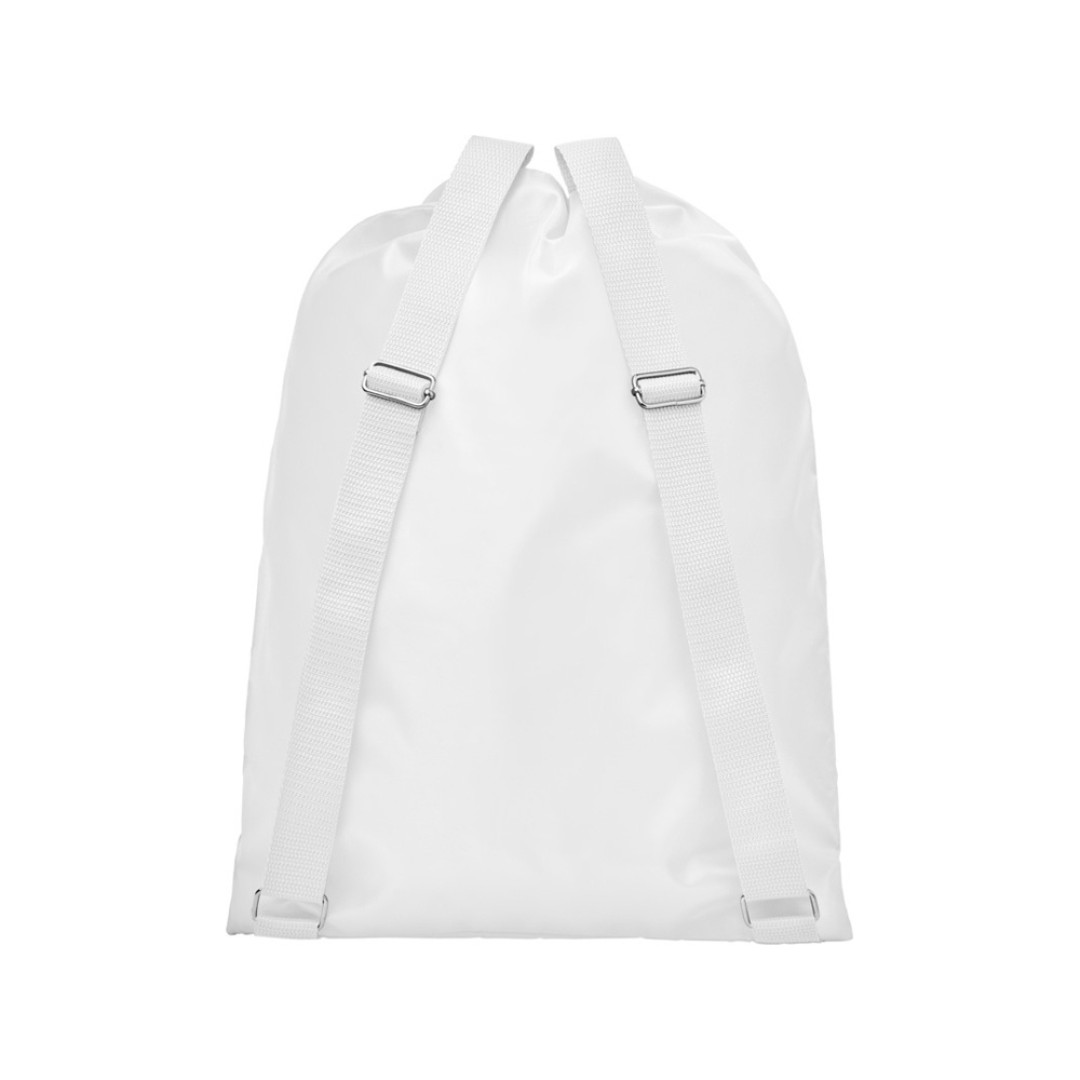 Рюкзак со шнурком и затяжками Lery, белый