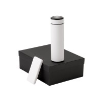 Подарочный набор с термосом и повербанком С2, белый