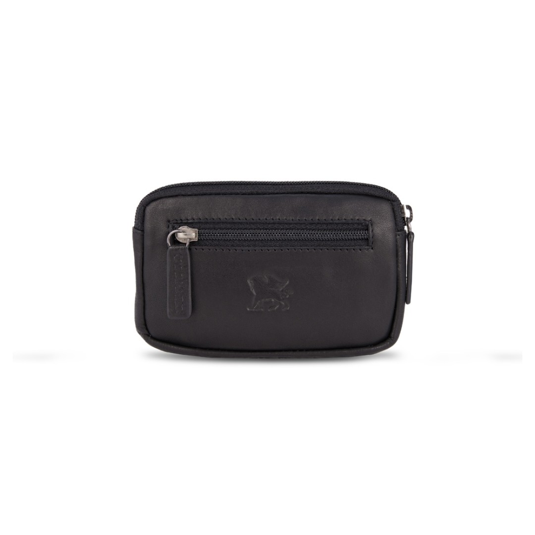 Ключница Mano "Don Romeo", с RFID защитой, натуральная кожа в чёрном цвете, 11 х 2 х 7 см