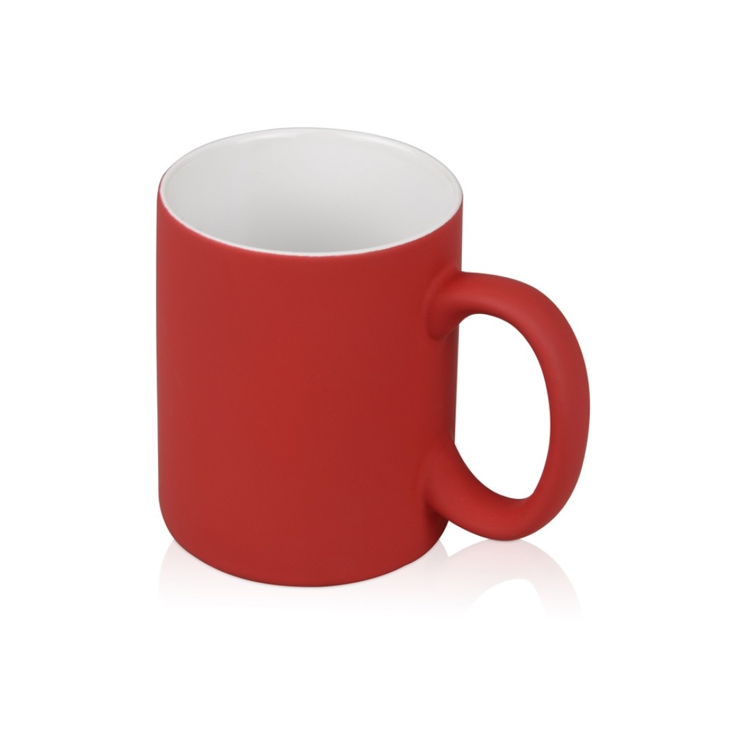 Кружка с покрытием soft-touch «Barrel of a Gum», красный (Р)