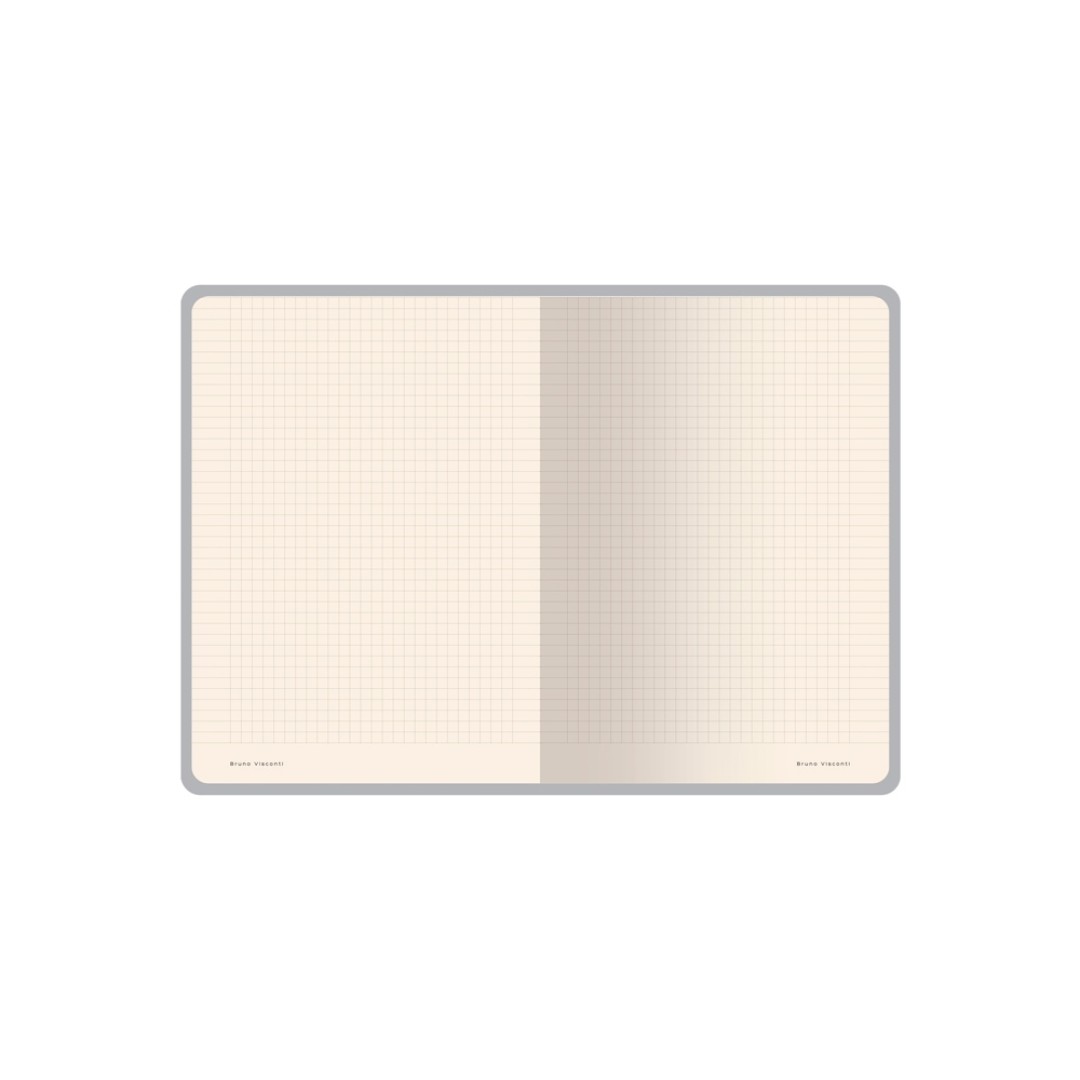 Бизнес тетрадь А5 "Megapolis flex" 60 л. soft touch клетка, морская волна