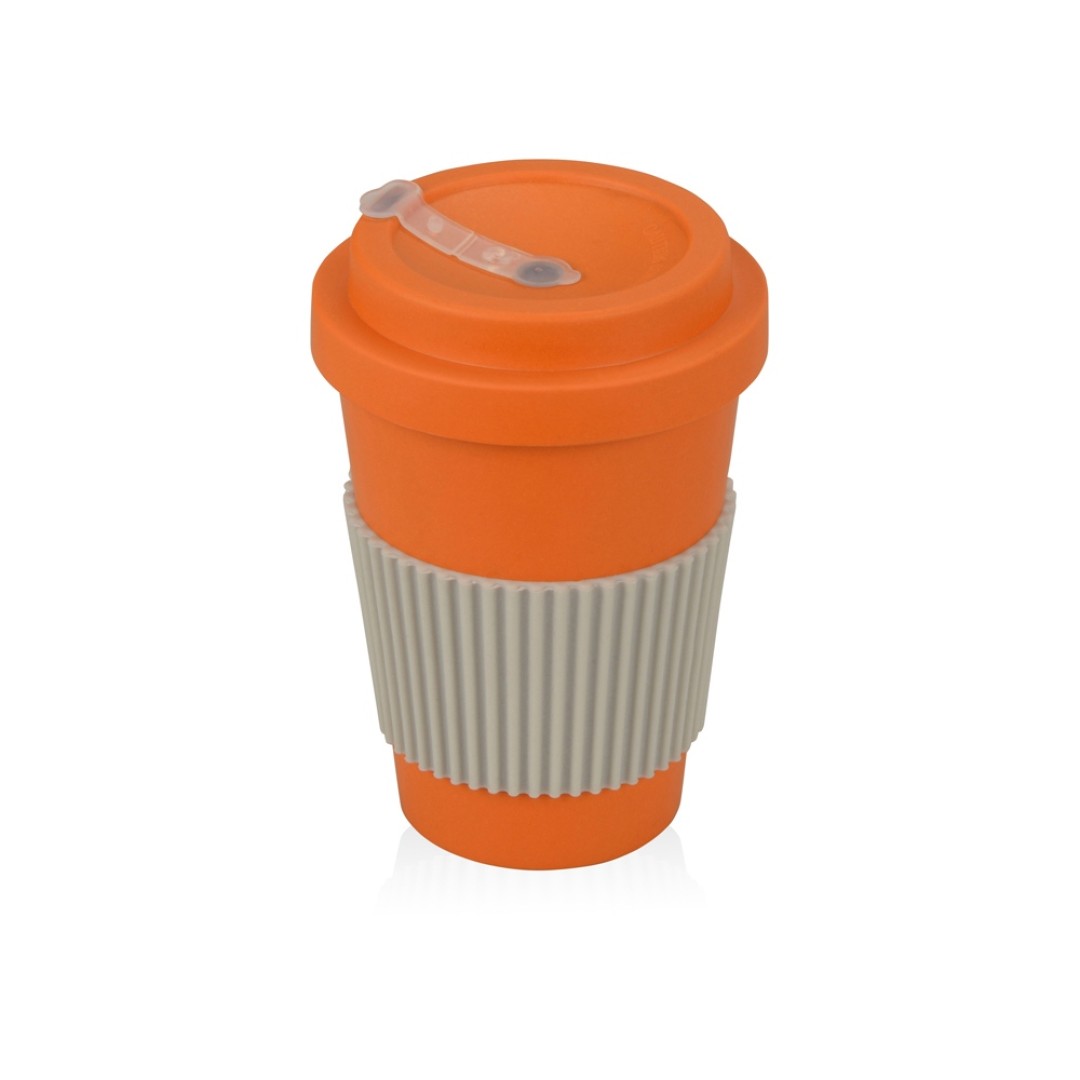 Термокружка "Muffin" из натуральных волокон, оранжевый