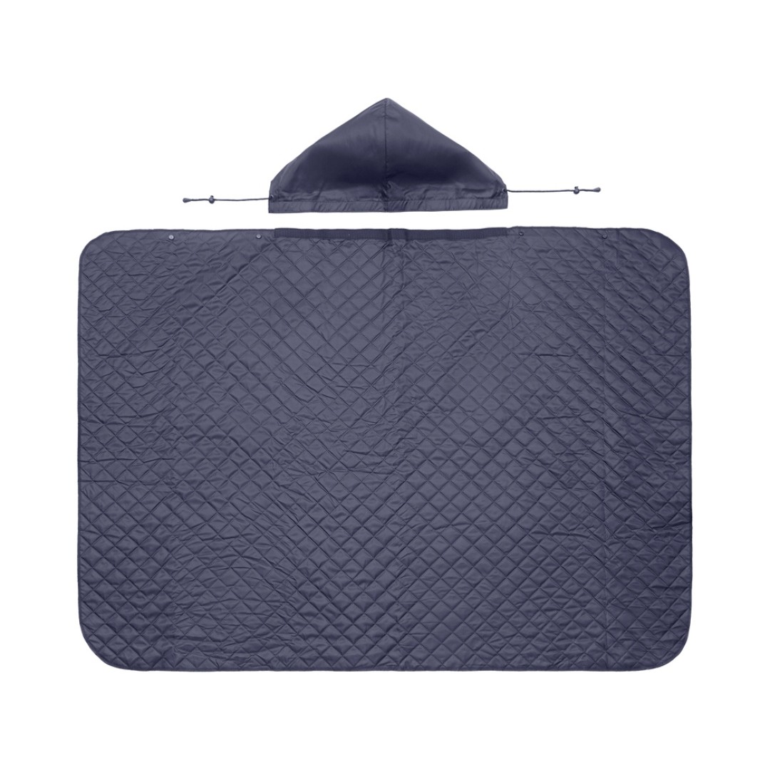 Пончо Cappy с капюшоном на липучке в мешке, темно-синий