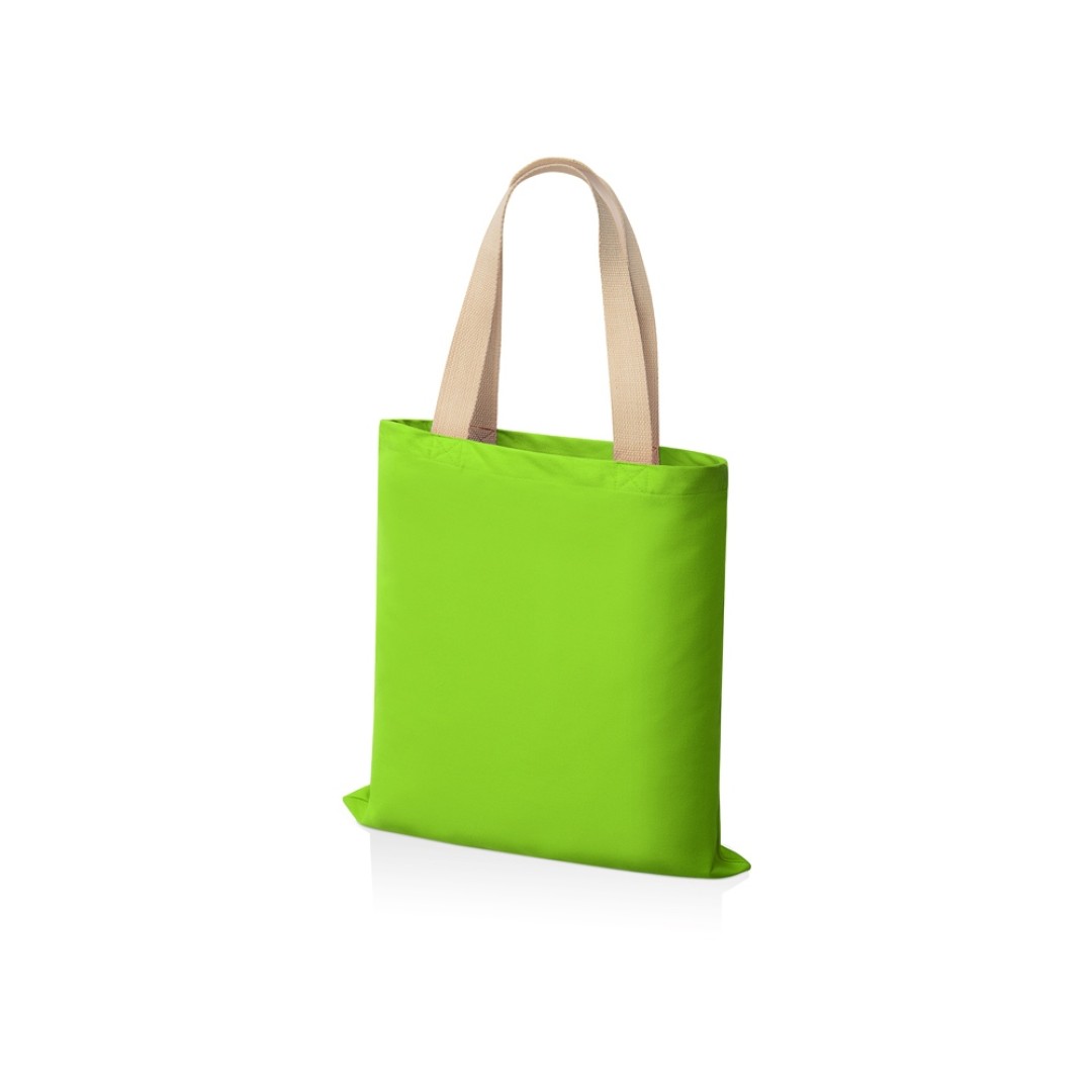 Сумка для шопинга Steady из хлопка с парусиновыми ручками, 260 г/м2, зеленое яблоко