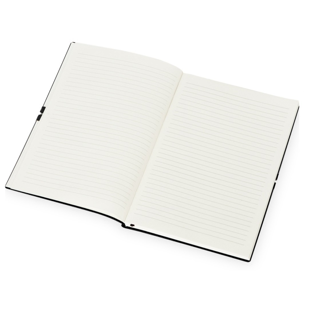 Блокнот "Horizon" с горизонтальной резинкой, гибкая обложка, 80 листов, черный