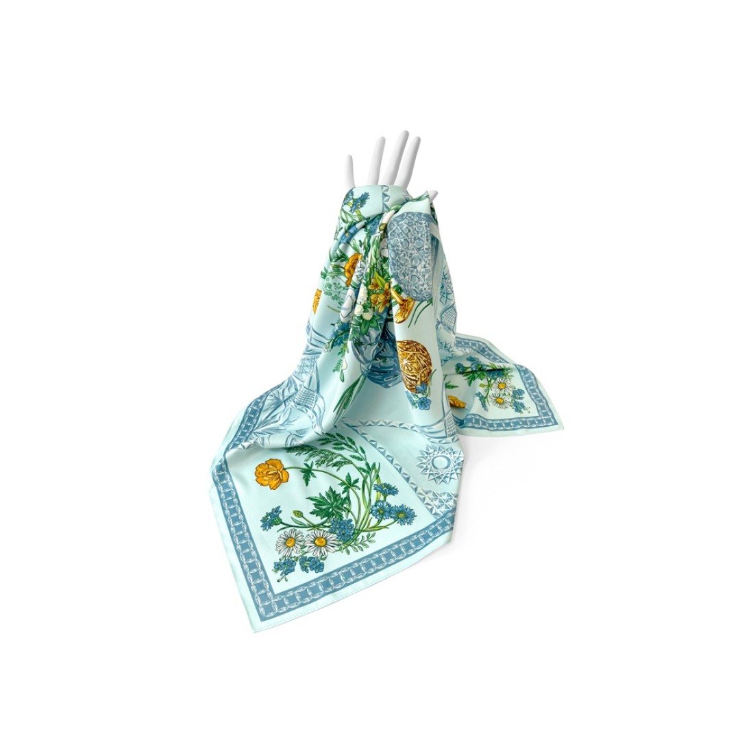 Платок «Мелодия хрусталя», голубой