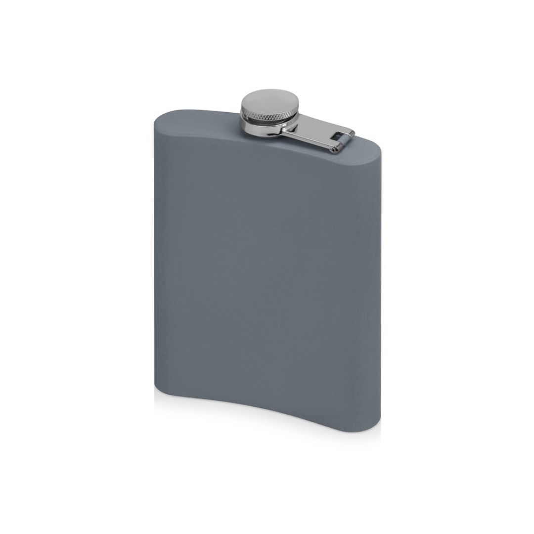 Фляжка 240 мл Remarque soft touch, 304 сталь, серый