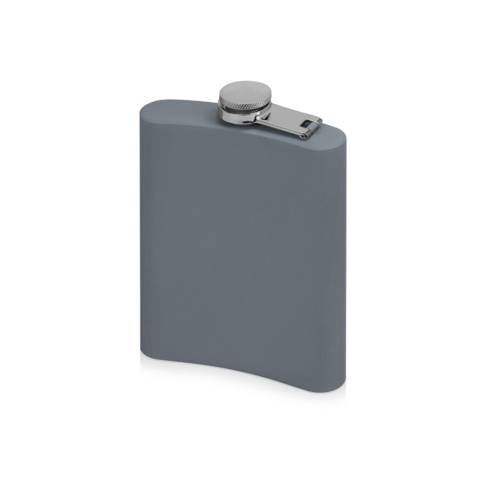 Фляжка 240 мл Remarque soft touch, 304 сталь, серый