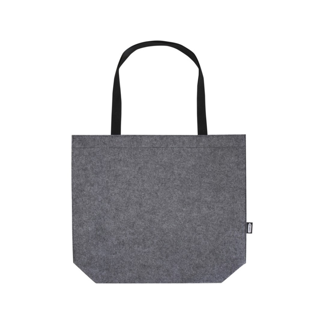 Эко-сумка фетровая «Felta» с широким дном , серый