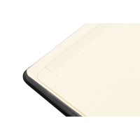 Блокнот «Notepeno» 130x205 мм с тонированными линованными страницами, черный (Р)