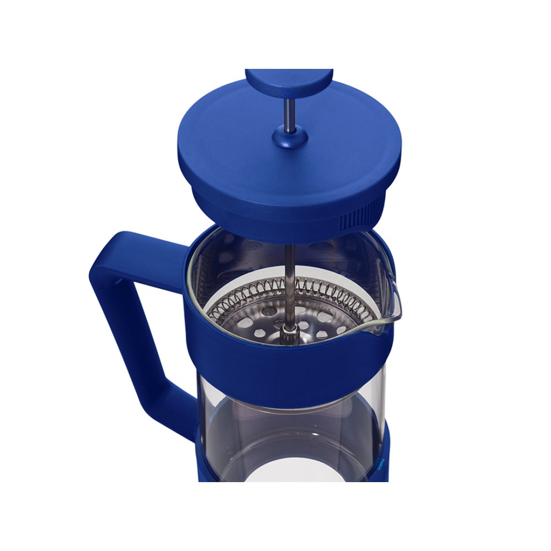 Пластиковый френч-пресс "Intense", 600мл, темно-синий