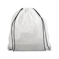 Рюкзак со шнурком Oriole из переработанного ПЭТ, белый