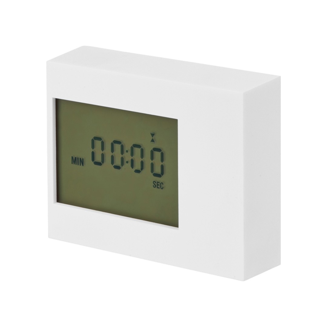 Настольные электронные мультифункциональные часы "Rotatio" с подсветкой, белый