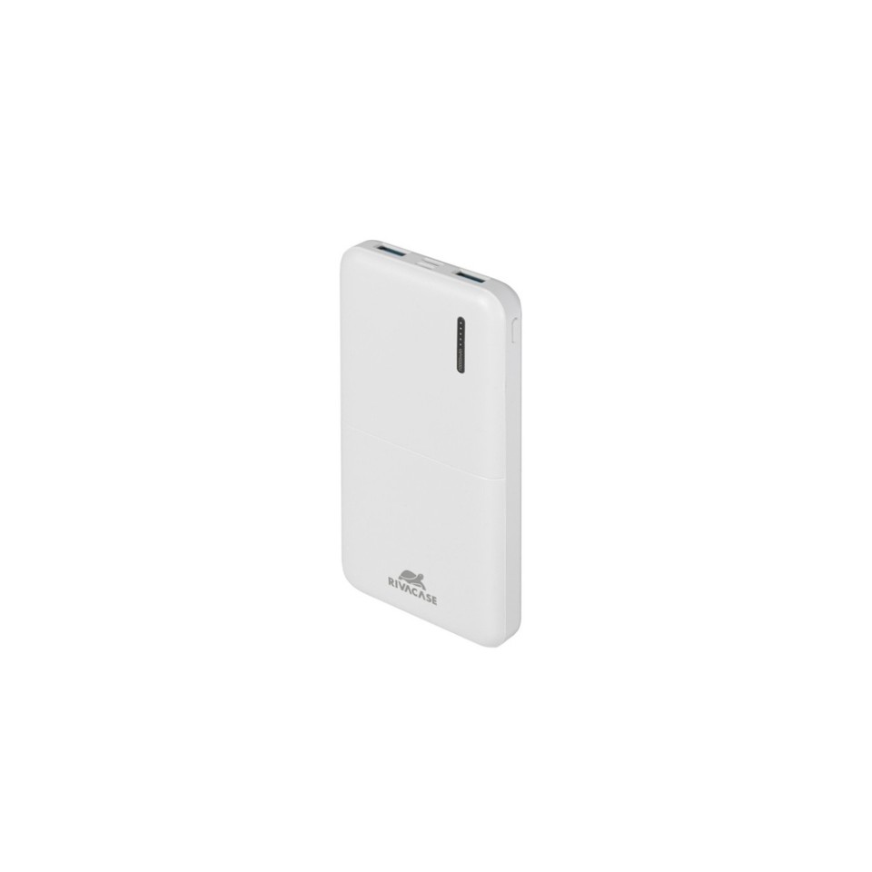 RIVACASE VA2532 (10000 мАч) QC/PD 20W внешний аккумулятор с дисплеем, белый 12/48