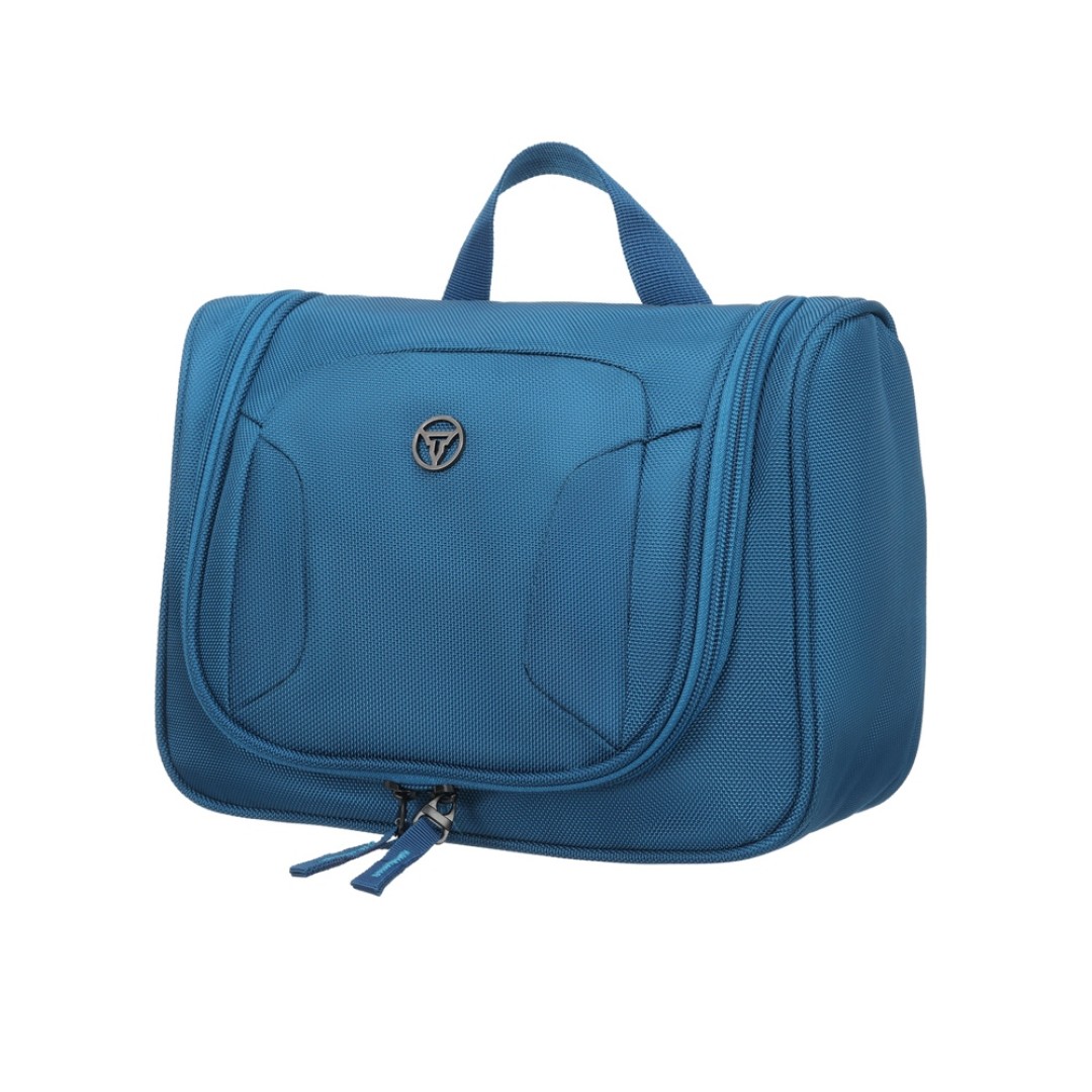 Несессер TORBER, дорожный, синий, полиэстер, 27х11х22 см