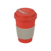 Термокружка "Muffin" из натуральных волокон, красный