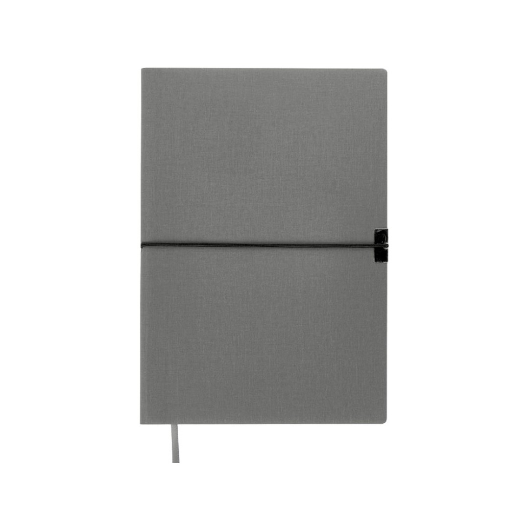 Блокнот "Horizon" с горизонтальной резинкой, гибкая обложка, 80 листов, серый