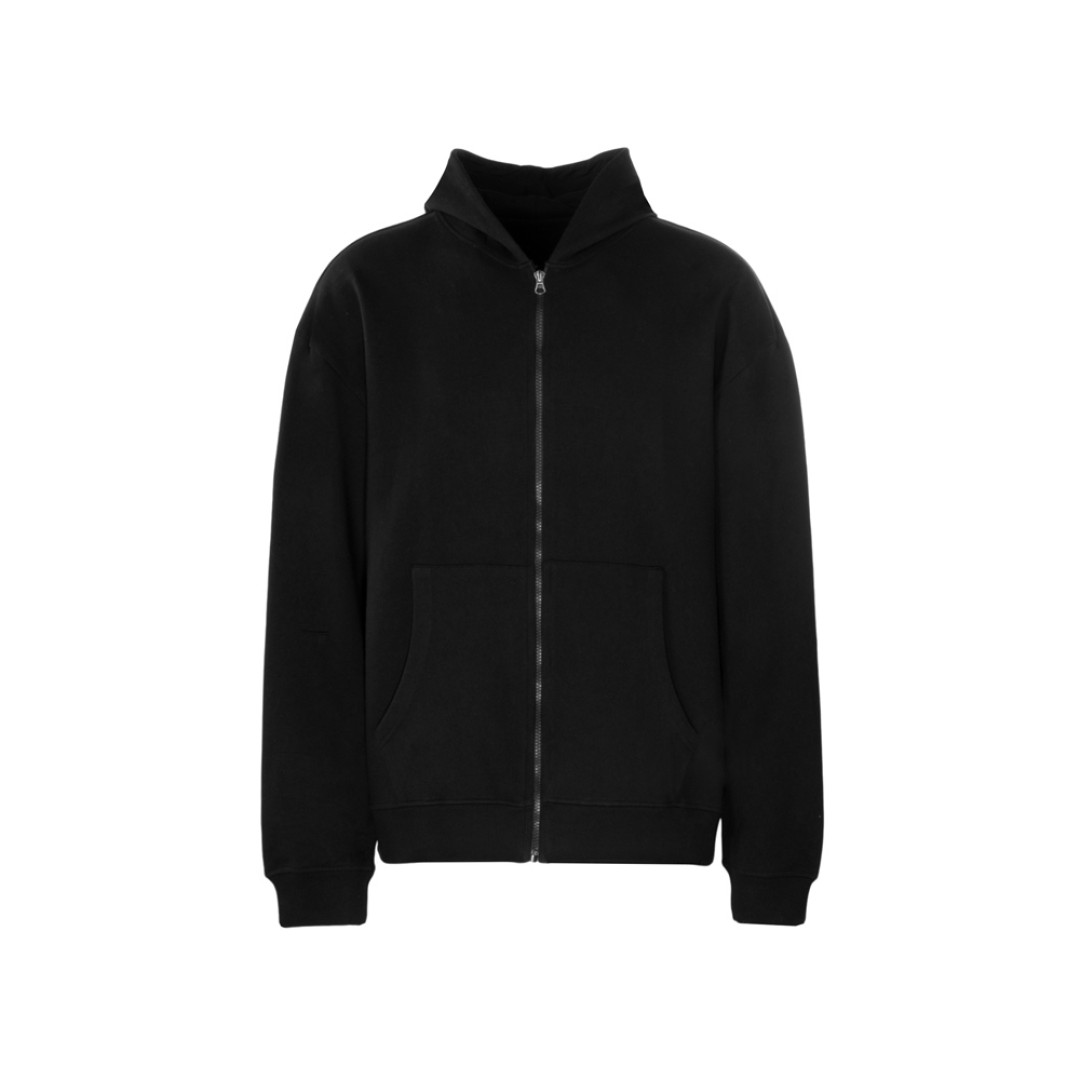 Толстовка оверсайз с капюшоном на молнии «Monaco», черный