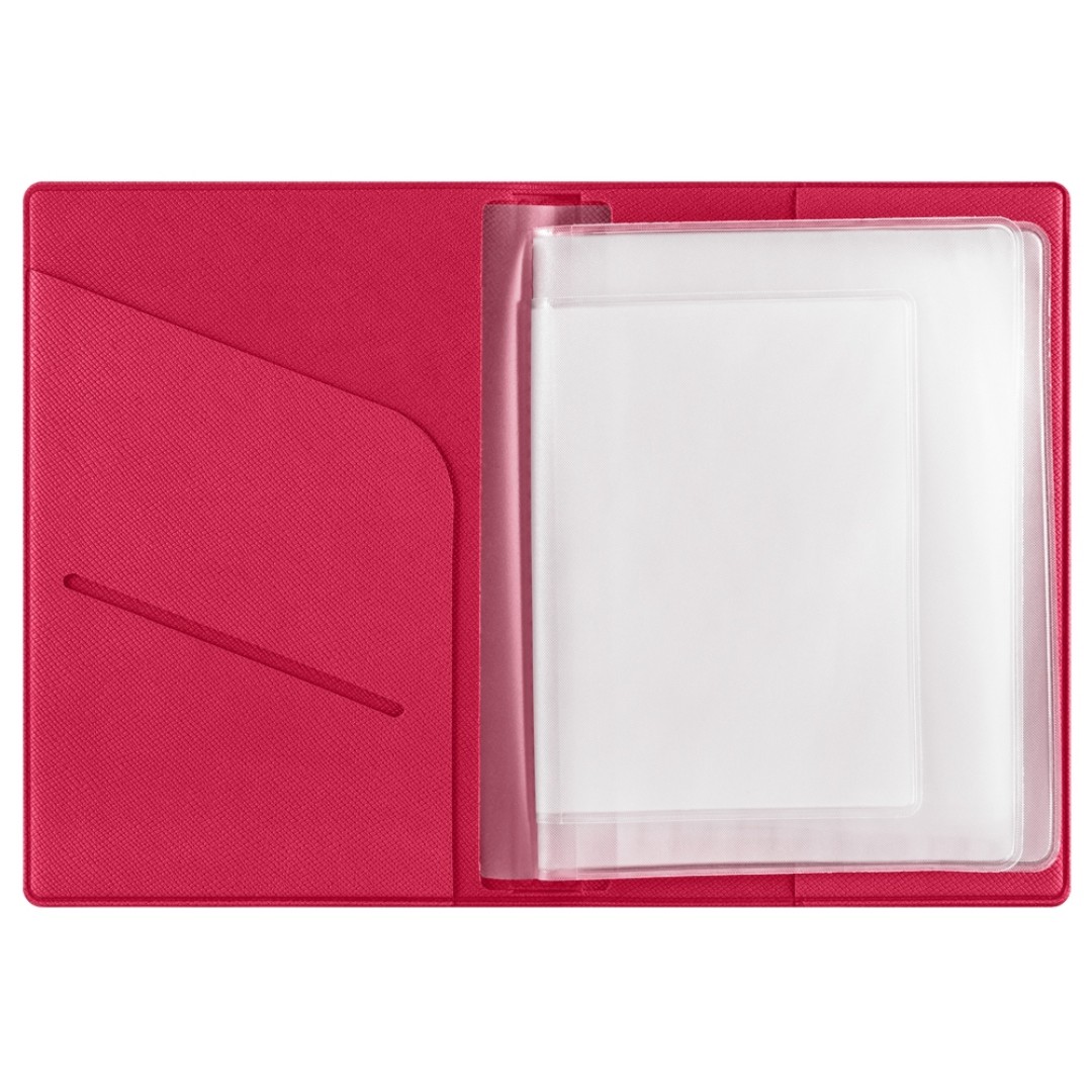 Классическая обложка для автодокументов "Favor", фуксия