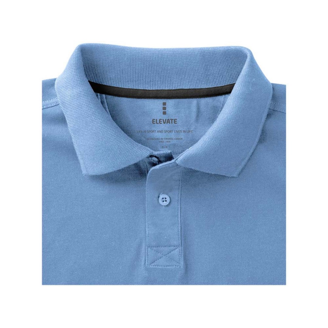 Calgary мужская футболка-поло с коротким рукавом, голубой