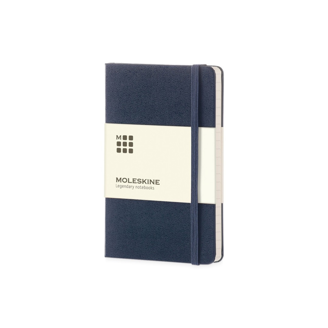 Записная книжка Moleskine Classic (в линейку) в твердой обложке, Large (13х21см), синий