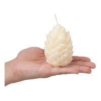 Свеча "Шишка", молочный