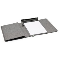 Портфолио А4 из RPET с отделением для ноутбука "NotyFolio Eco", 20 л FSC бумаги, серый