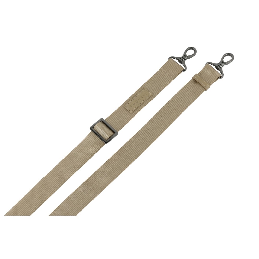 Сумка через плечо женская BUGATTI Elsa, песочного цвета, воловья кожа/полиэстер, 25х8,5х20 см