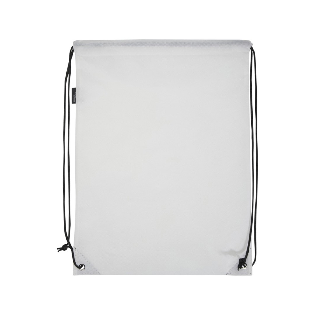 Рюкзак-мешок  на шнурке «Evergreen» из переработанного нетканого материала, белый