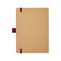 Блокнот Berk формата из переработанной бумаги, красный