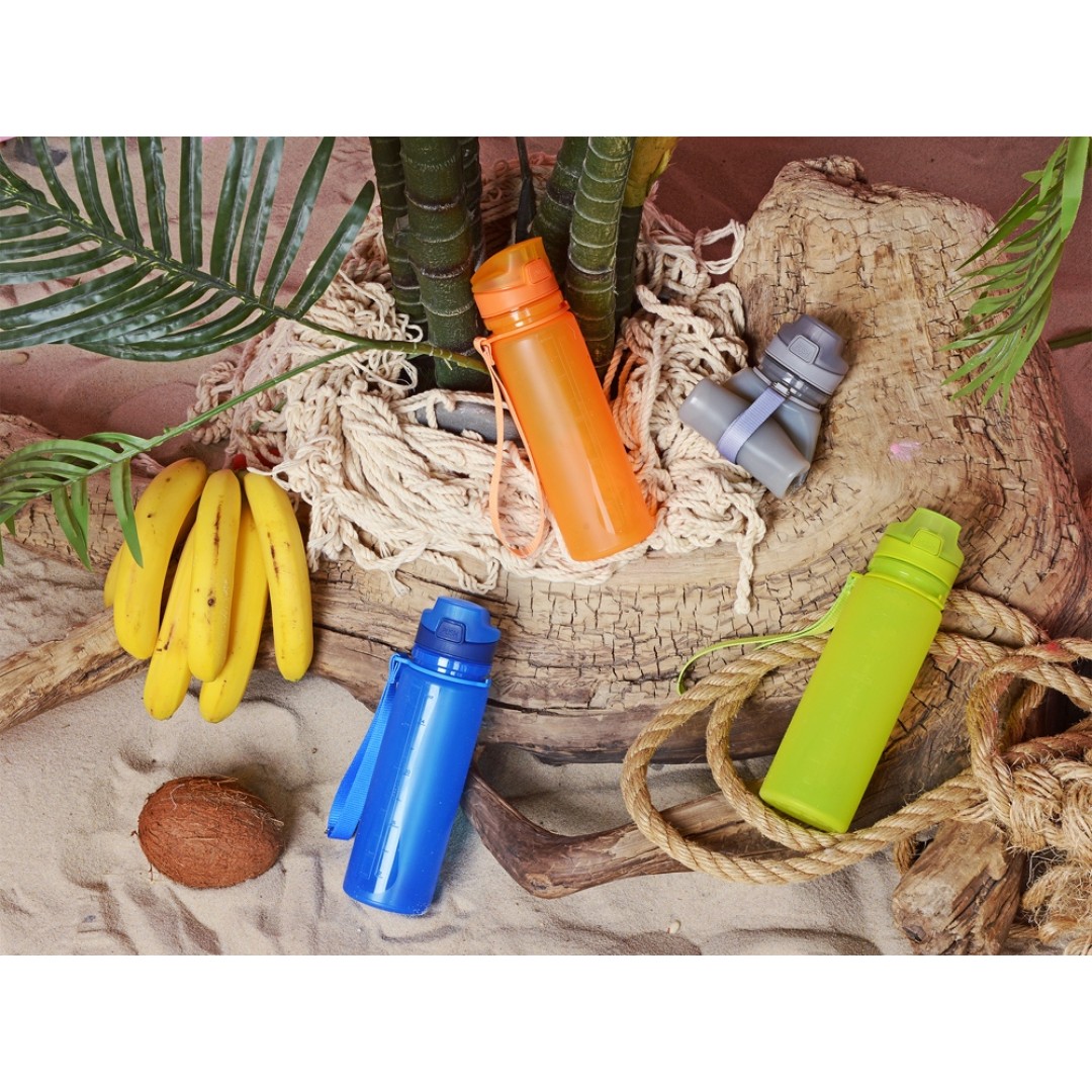 Складная бутылка "Твист" 500мл, серый