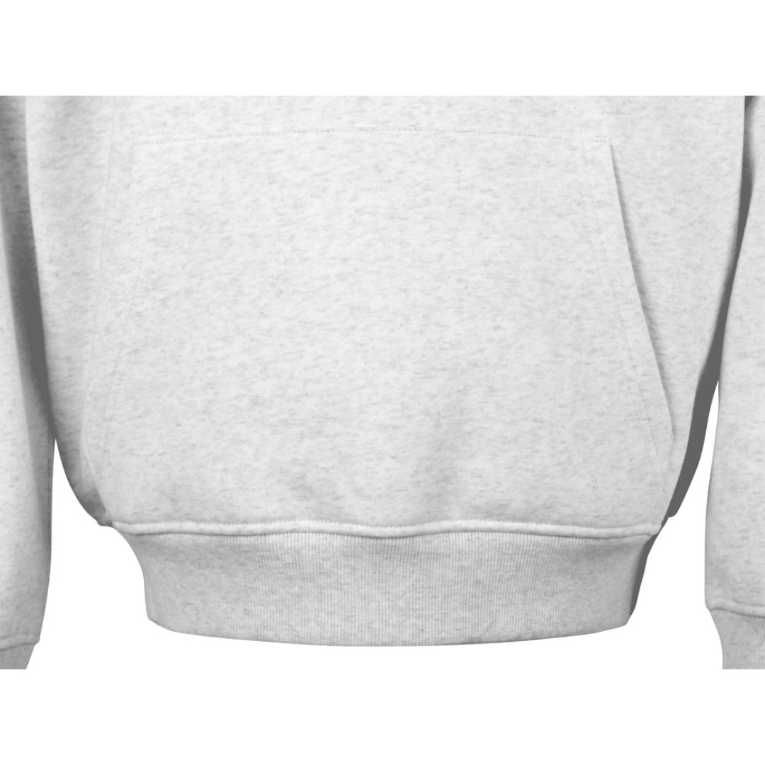 Толстовка с капюшоном оверсайз «Berlin» унисекс, белый меланж