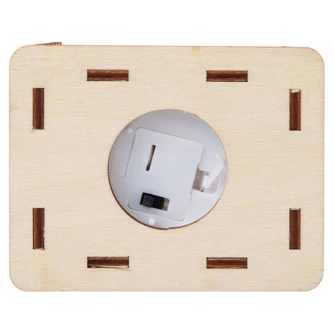 Подвеска с подсветкой домик (с мерцающей свечкой)