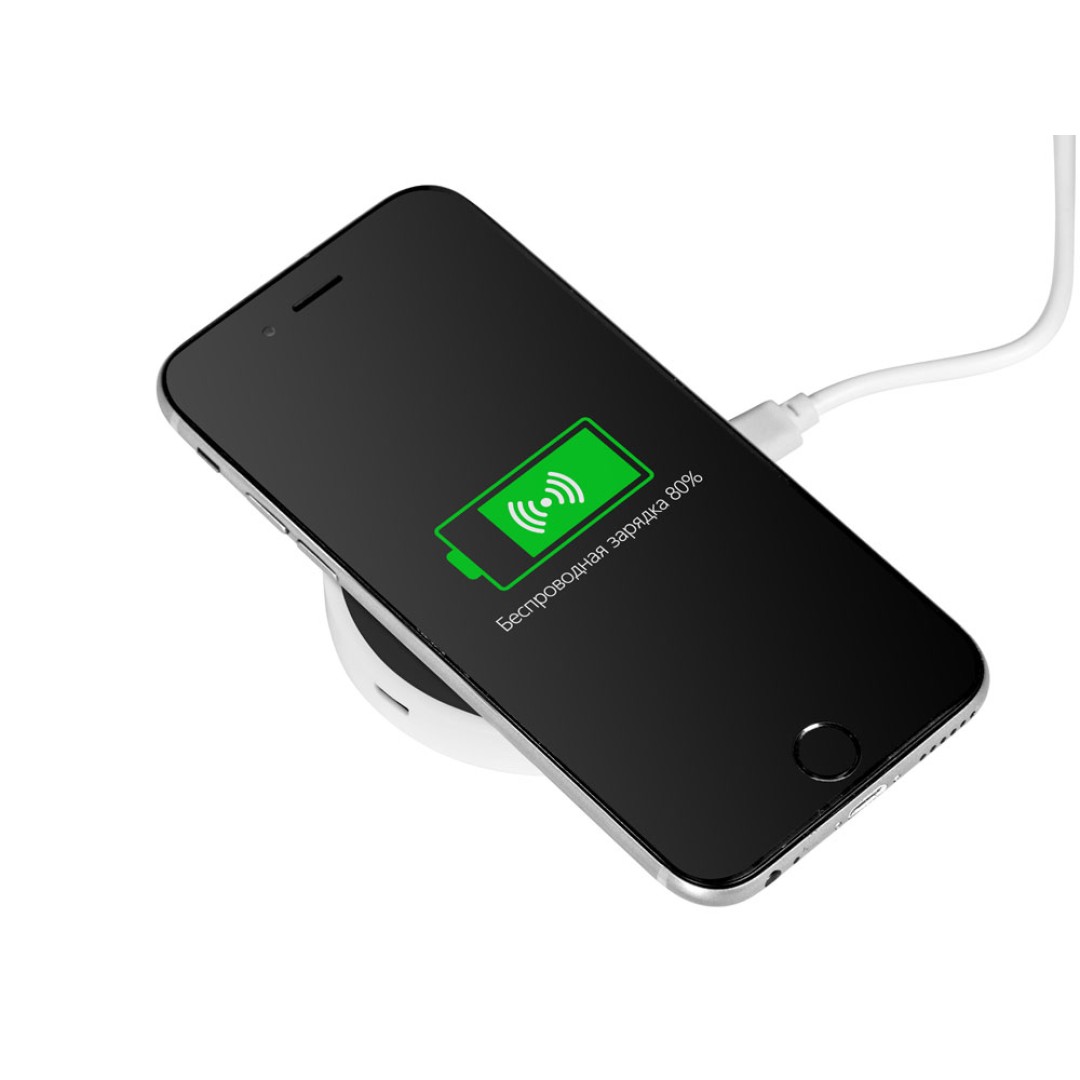 Беспроводное зарядное устройство «Dot», 5 Вт, белый/черный